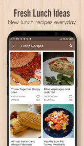 اسکرین شات برنامه Lunch Recipes 3