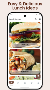 اسکرین شات 1 برنامه Lunch Recipes