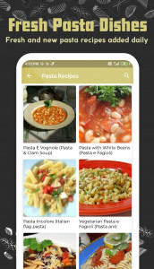 اسکرین شات برنامه Pasta Recipes 5