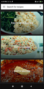 اسکرین شات برنامه Pasta Recipes 6