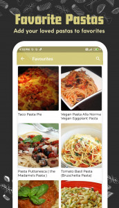 اسکرین شات برنامه Pasta Recipes 4