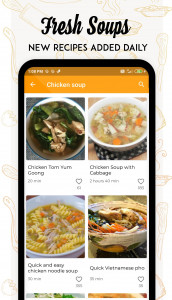 اسکرین شات برنامه Soup Recipes 5