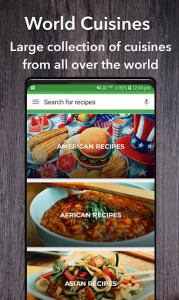 اسکرین شات برنامه All free Recipes : World Cuisines 2