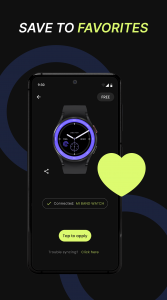اسکرین شات 5 برنامه Watch faces - Clock Wallpaper