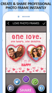 اسکرین شات برنامه Love Photo Frames 5