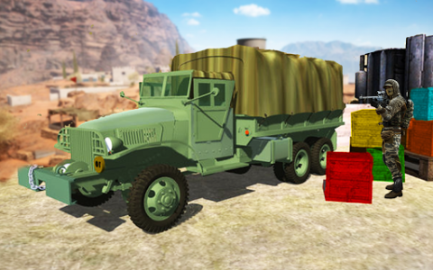 اسکرین شات بازی Army Transport Truck Driver : Military Games 2019 1