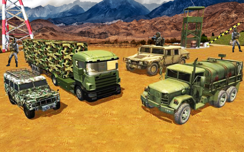 اسکرین شات بازی Army Transport Truck Driver : Military Games 2019 3