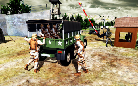 اسکرین شات بازی Army Transport Truck Driver : Military Games 2019 6