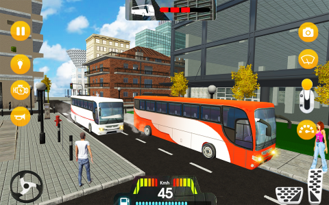 اسکرین شات بازی Bus games 3d Bus driving game 3