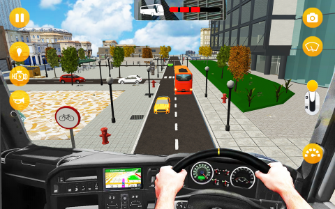 اسکرین شات بازی Bus games 3d Bus driving game 2