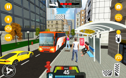 اسکرین شات بازی Bus games 3d Bus driving game 1