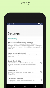 اسکرین شات 7 برنامه Background voice recorder