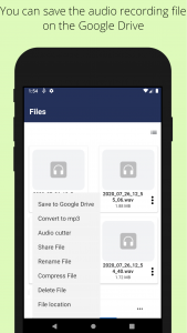 اسکرین شات 4 برنامه Background voice recorder