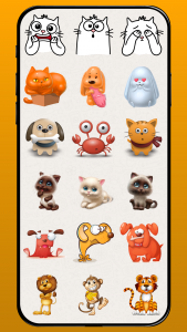 اسکرین شات برنامه Emoji Stickers & Animals WA 3