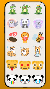 اسکرین شات برنامه Emoji Stickers & Animals WA 5