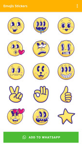 اسکرین شات 3 برنامه Emoji Stickers WASticker