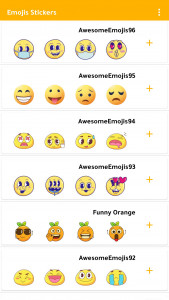 اسکرین شات 1 برنامه Emoji Stickers WASticker