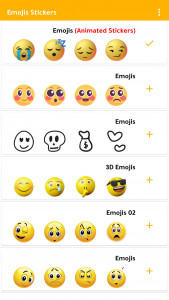 اسکرین شات 2 برنامه Emoji Stickers WASticker