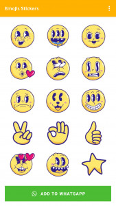 اسکرین شات 3 برنامه Emoji Stickers WASticker