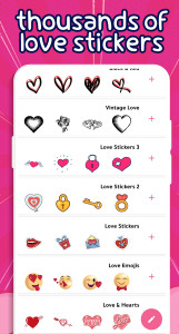 اسکرین شات برنامه Love Stickers - WASticker 3