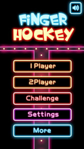 اسکرین شات بازی Finger Glow Hockey 5