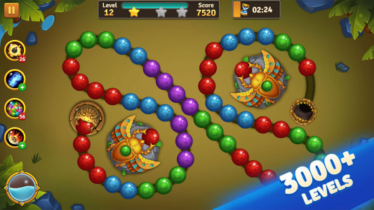 اسکرین شات بازی Jungle Marble Blast 3