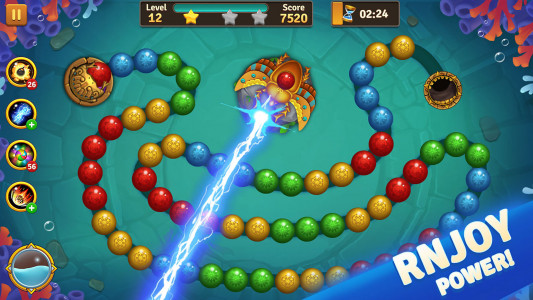 اسکرین شات بازی Jungle Marble Blast 4