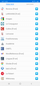 اسکرین شات برنامه All French Dictionaries 5