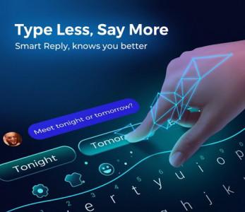 اسکرین شات برنامه Cheetah Keyboard - Emoji,Swype,DIY Themes 2020 1