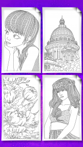 اسکرین شات برنامه Coloring book for adults 8