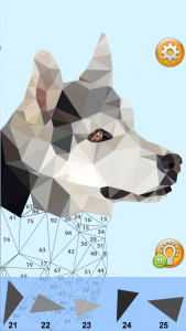 اسکرین شات 4 برنامه Poly Art Number Coloring – Puz