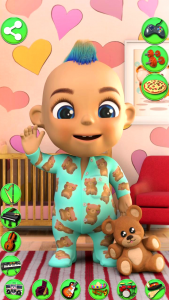 اسکرین شات 1 برنامه Talking baby boy. Talking game