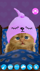 اسکرین شات برنامه Talking baby cat. Talking game 4