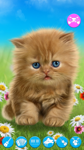 اسکرین شات برنامه Talking baby cat. Talking game 1