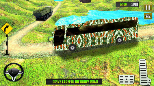 اسکرین شات بازی Army Coach Bus Simulator 3D 5