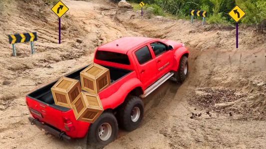 اسکرین شات بازی Pickup Cargo Truck Games 2
