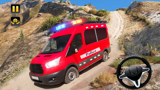 اسکرین شات بازی Us Police Van Chasing Simulator: Car Driving 3D 1