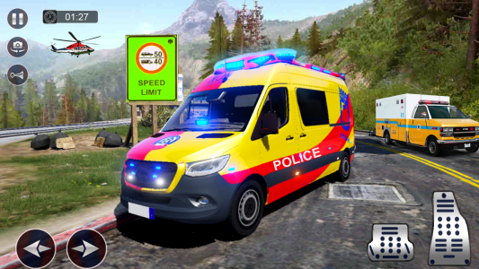 اسکرین شات بازی Us Police Van Chasing Simulator: Car Driving 3D 2