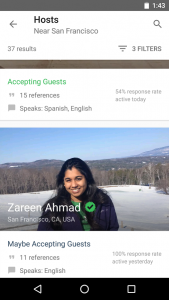اسکرین شات برنامه Couchsurfing Travel App 3