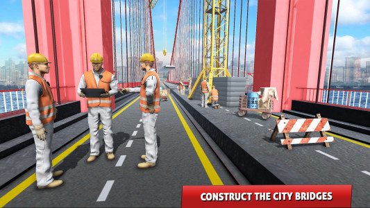 اسکرین شات بازی Bridge Road Builder: City Brid 3