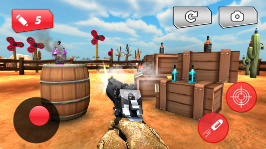 اسکرین شات بازی Knock Bottles Down Gun Games 2