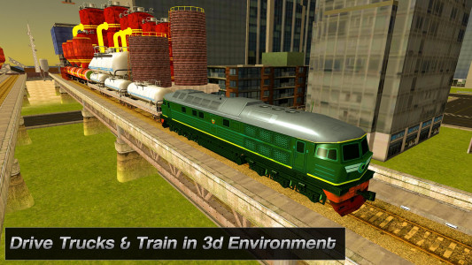 اسکرین شات 4 بازی Oil Cargo Train 3D: Truck Tran