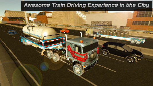 اسکرین شات 3 بازی Oil Cargo Train 3D: Truck Tran