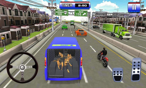 اسکرین شات 4 بازی Police Dog Transport Truck 3D
