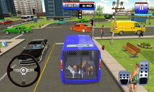 اسکرین شات 1 بازی Police Dog Transport Truck 3D