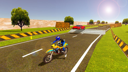 اسکرین شات بازی Sports Car vs Bike Racing 3