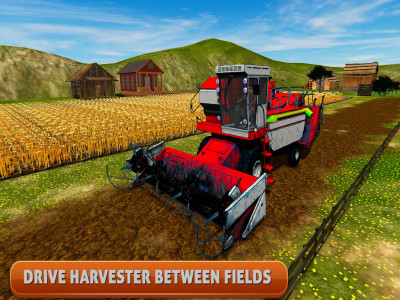 اسکرین شات بازی Real Farm Harvester 3D 1