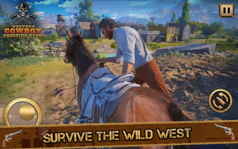 اسکرین شات برنامه West Cow boy Gang Shooting : Horse Shooting Game 1