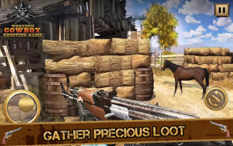 اسکرین شات برنامه West Cow boy Gang Shooting : Horse Shooting Game 4