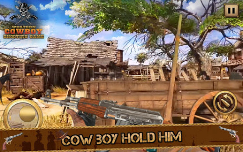 اسکرین شات برنامه West Cow boy Gang Shooting : Horse Shooting Game 2
